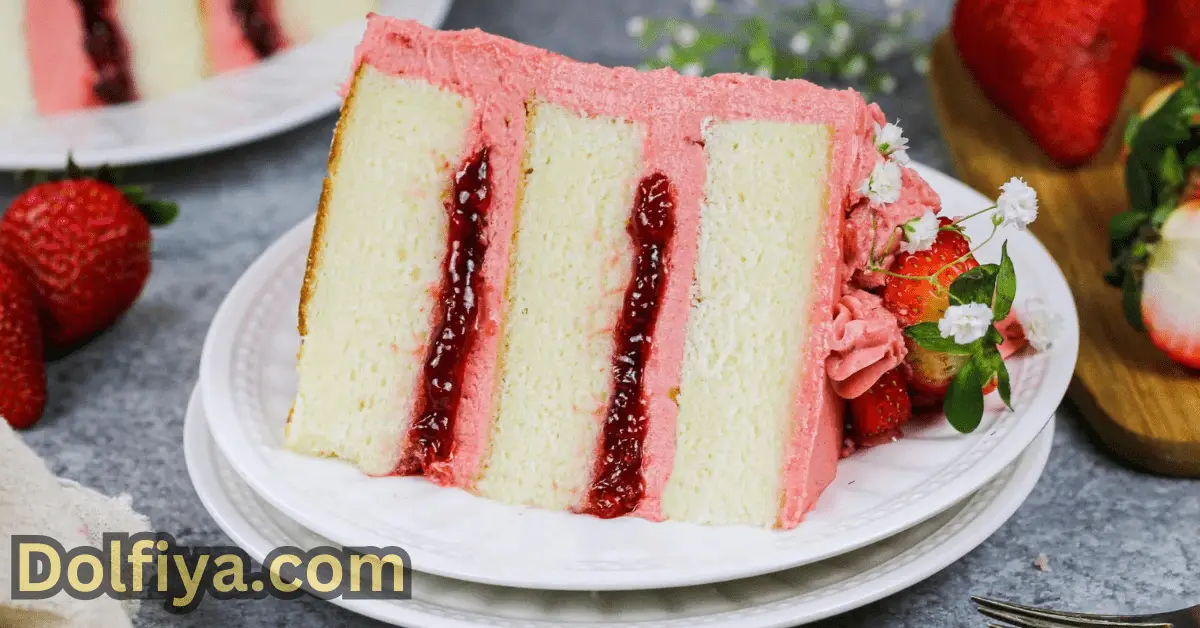 vanilla cake with strawberry filling recipe